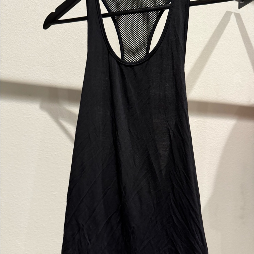 Amazon Black Mesh Back Tank Top
